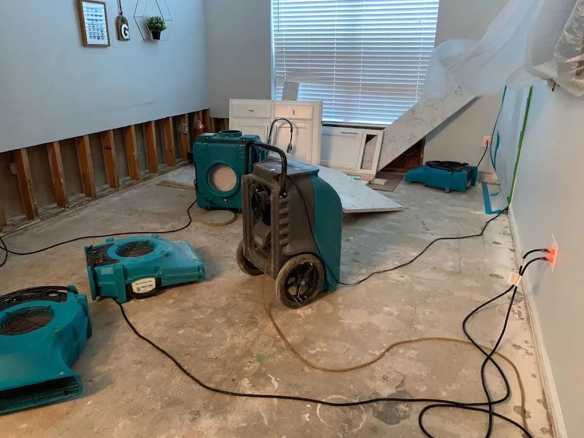 Dehumidifier in flood-cut room for Water Extraction & Removal in Prescott Valley